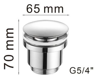 Донный клапан Haiba HB64-3 пепельный